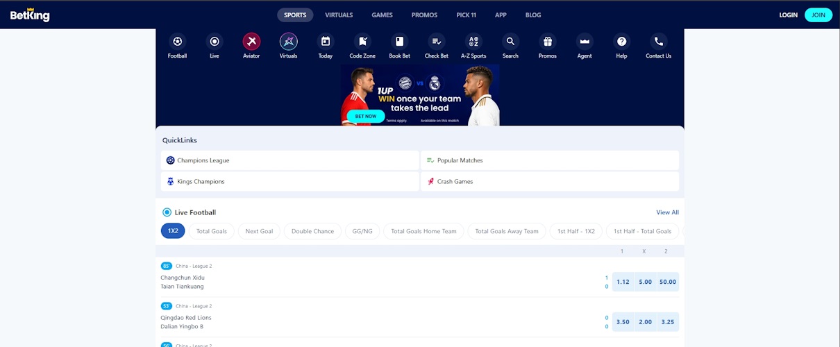 BetKing sports betting